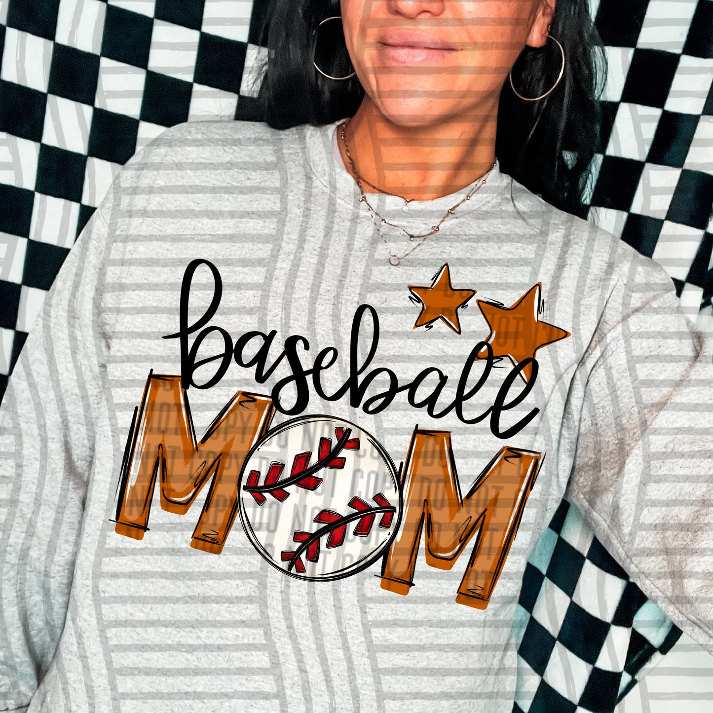 Baseball Mom - Color Dropdown Digital Download 300DPI PNG FILE