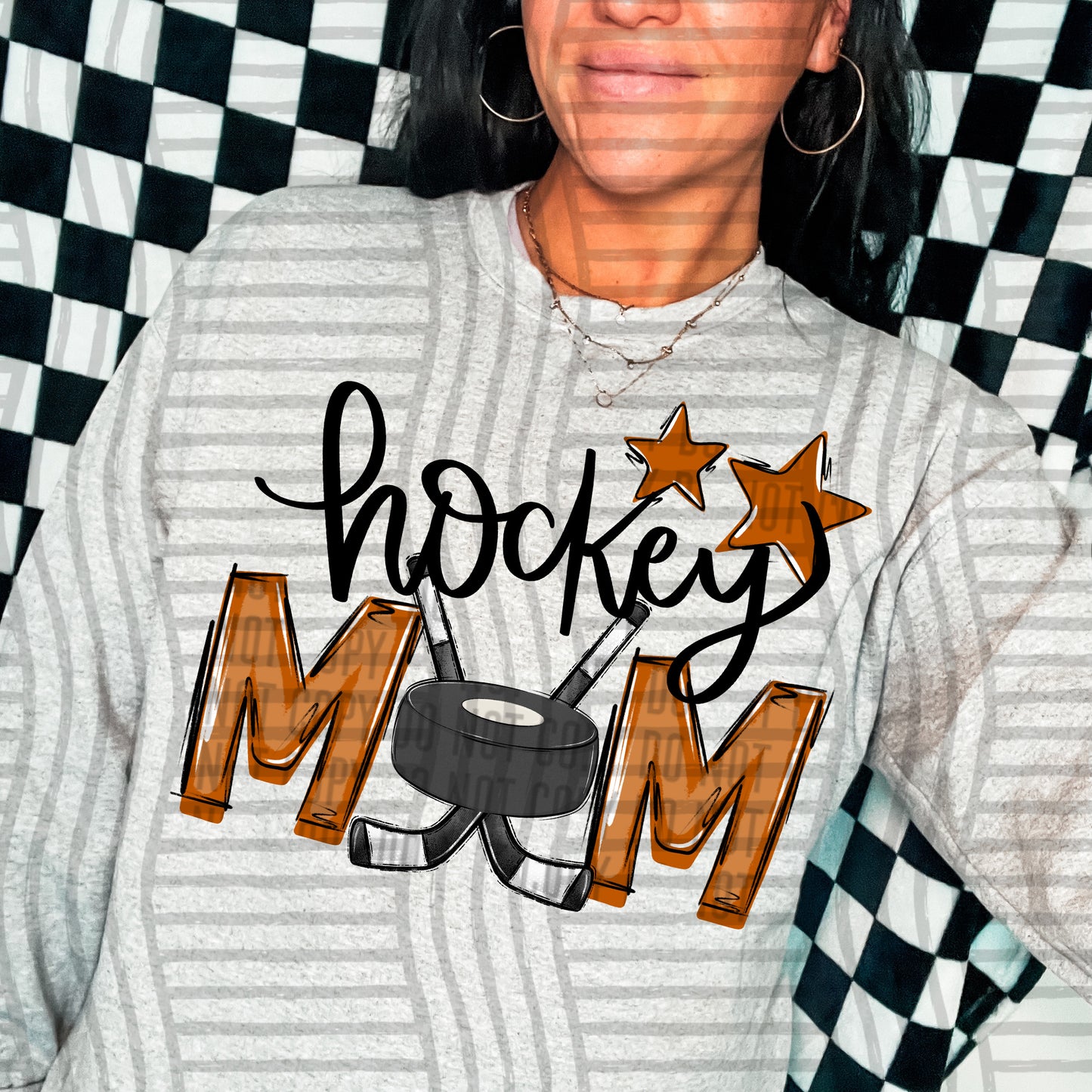 Hockey Mom - Color Dropdown Digital Download 300DPI PNG FILE