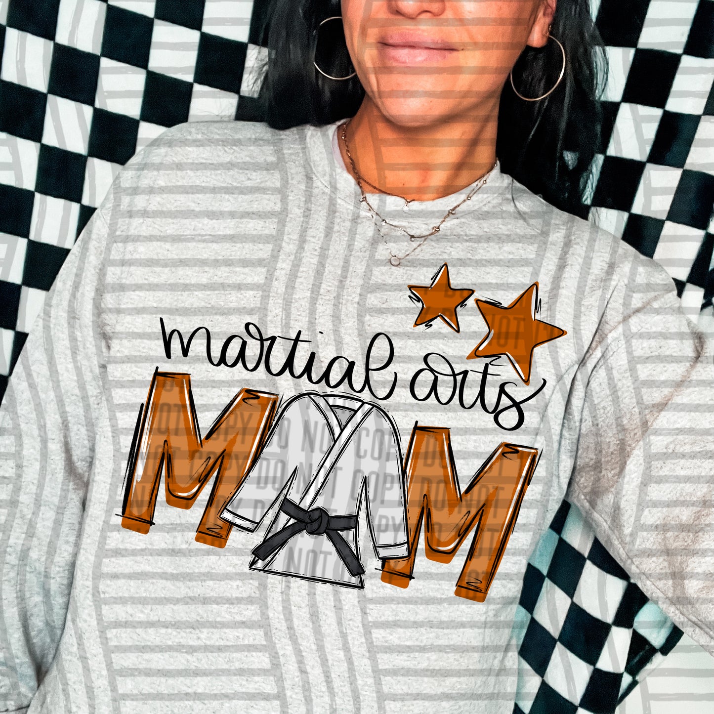 Martial Arts Mom - Color Dropdown Digital Download 300DPI PNG FILE