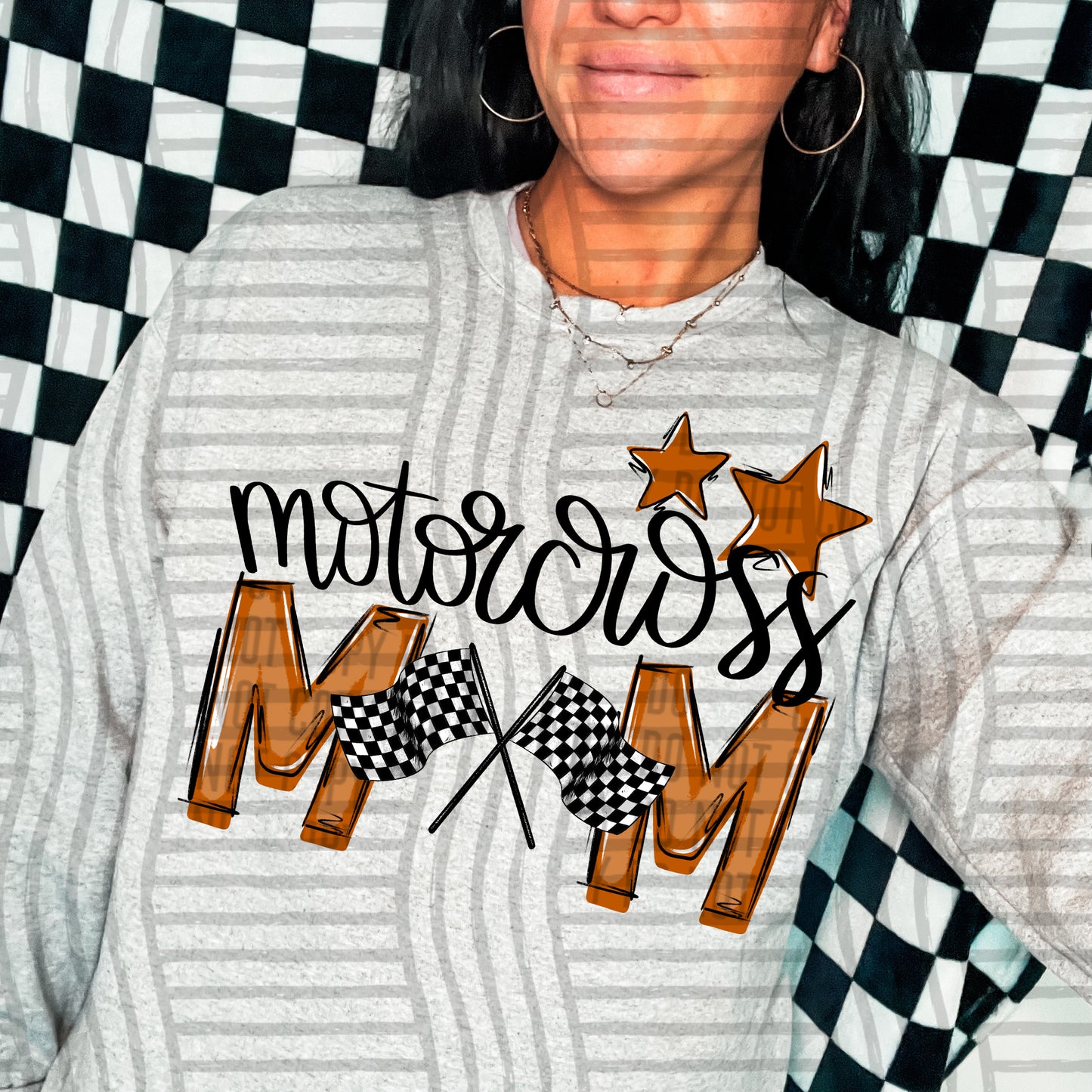Motocross Mom - Color Dropdown Digital Download 300DPI PNG FILE