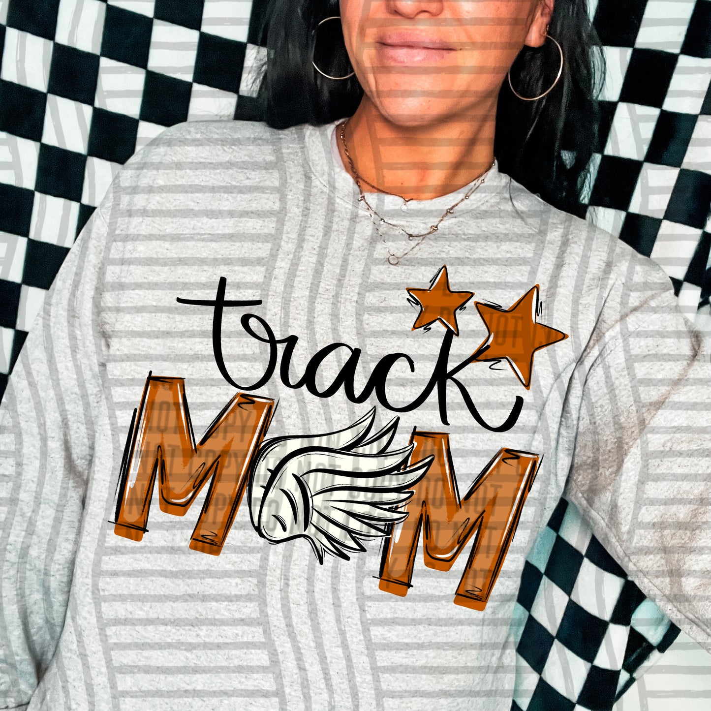 Track Mom - Color Dropdown Digital Download 300DPI PNG FILE