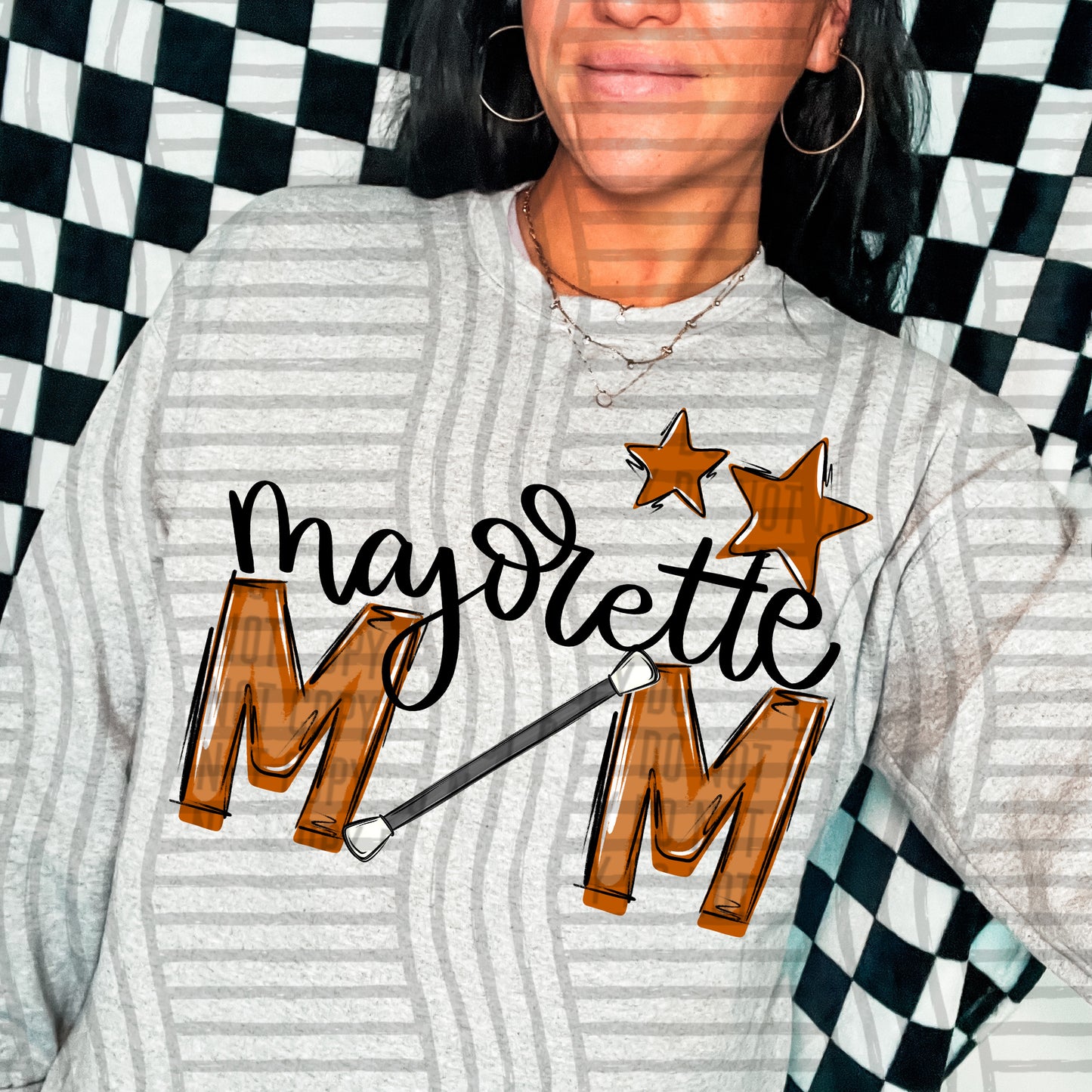 Majorette Mom - Color Dropdown Digital Download 300DPI PNG FILE