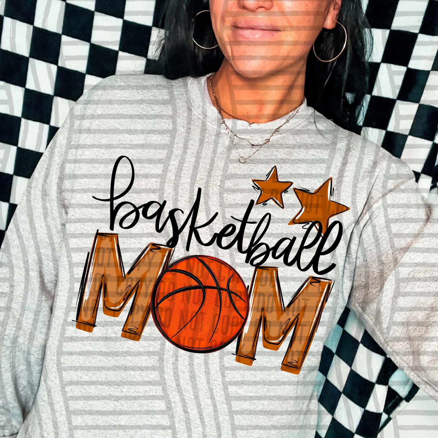 Basketball Mom - Color Dropdown Digital Download 300DPI PNG FILE