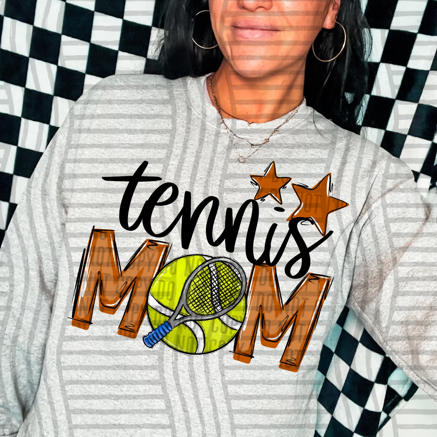 Tennis Mom - Color Dropdown Digital Download 300DPI PNG FILE