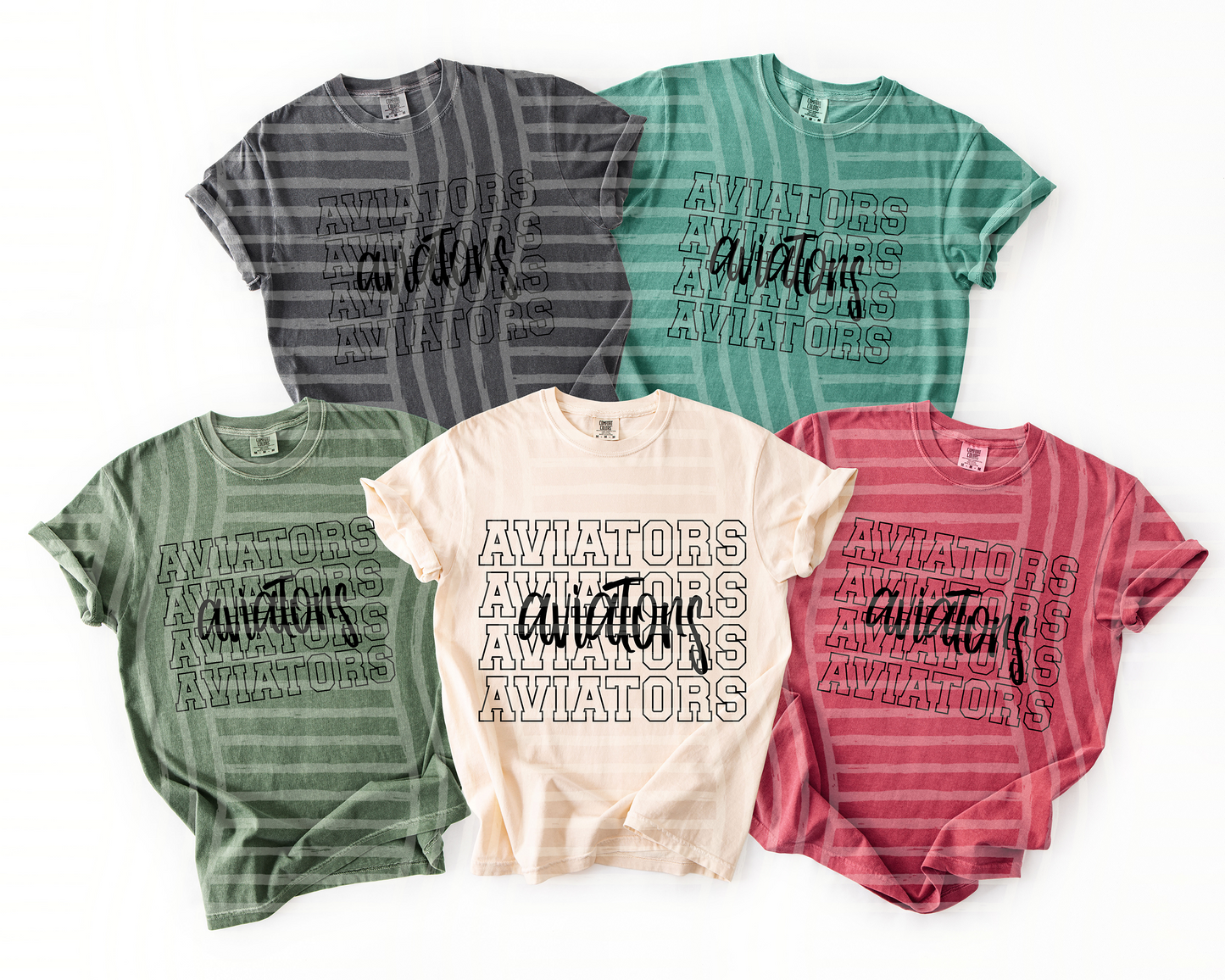Simple Stacked outlined - Custom + DROPDOWN - 300 DPI digital download