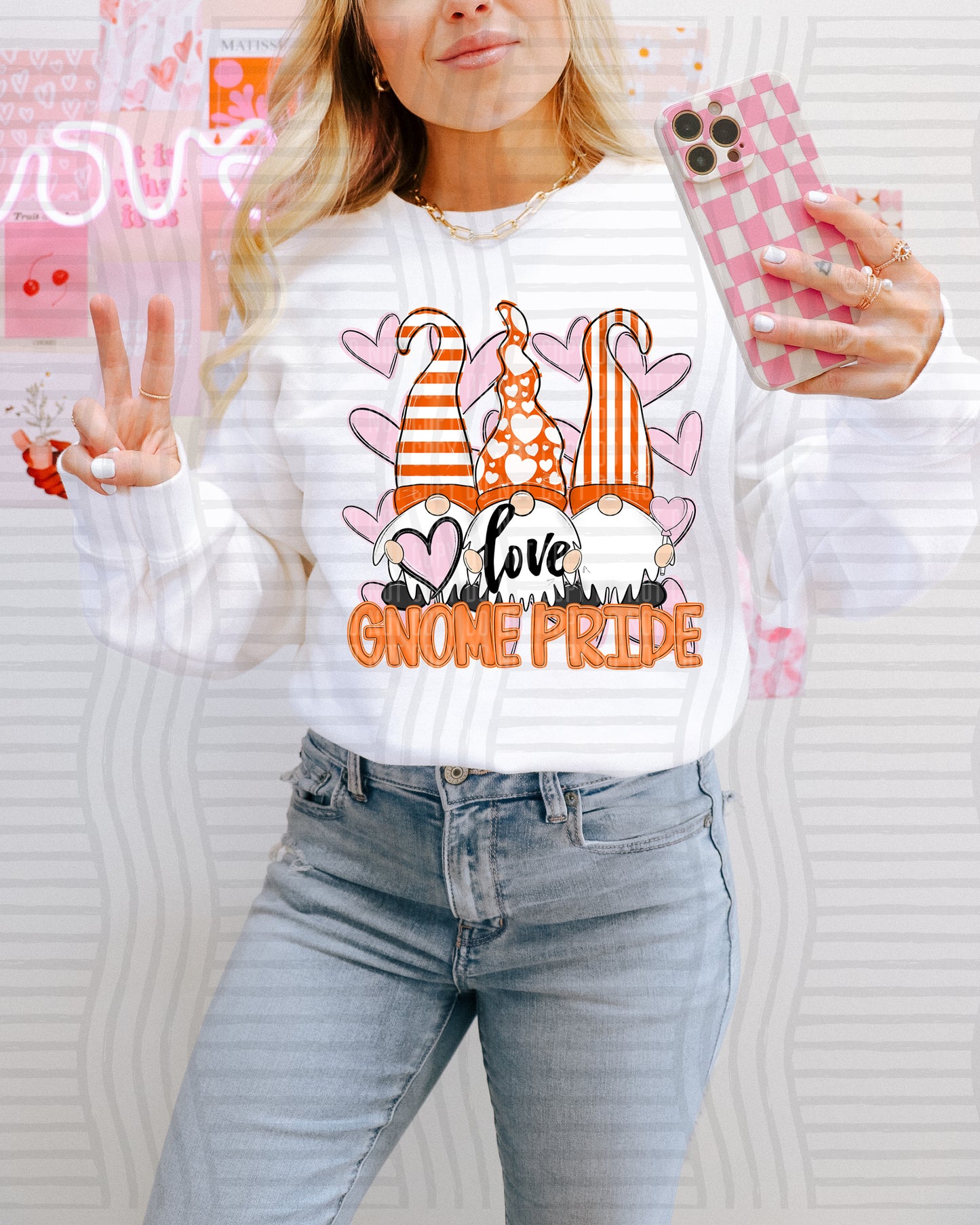 Vday Gnomes Pride - Color Dropdown Digital Download 300DPI PNG FILE