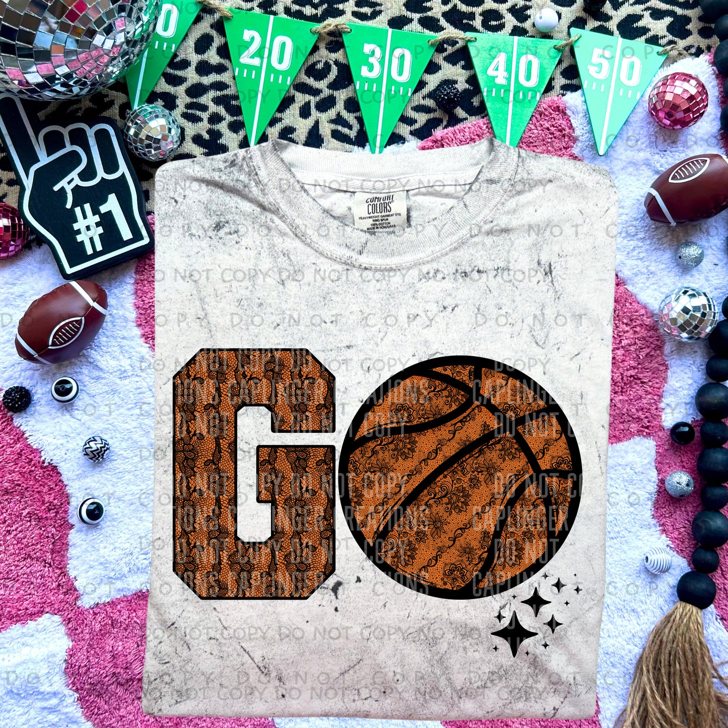 GO sports ball faux Lace - Choose Sports Ball AND BOW OR NO BOW - Digital Download 300DPI PNG FILE