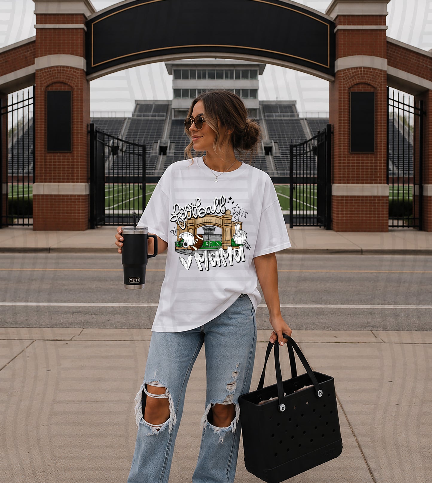 FOOTBALL MAMA - Color Dropdown Digital Download 300DPI PNG FILE