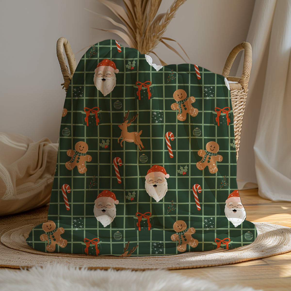 Simple Christmas - Seamless Digital Papers - 4 pack - Digital download 300DPI PNG FILE