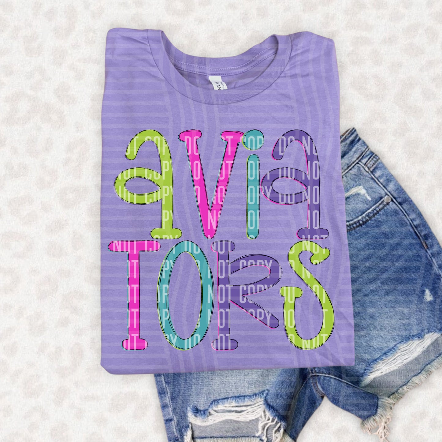 Rainbow Bold Stacked - Custom + DROPDOWN - 300 DPI digital download