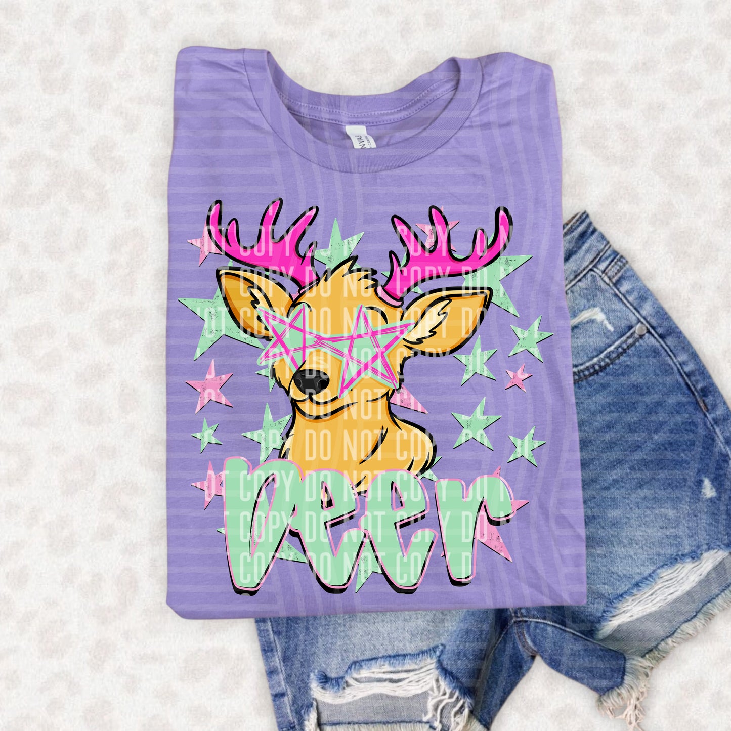 PREPPY STARRY EYED mascots pink/green -  Digital Download 300DPI PNG FILE