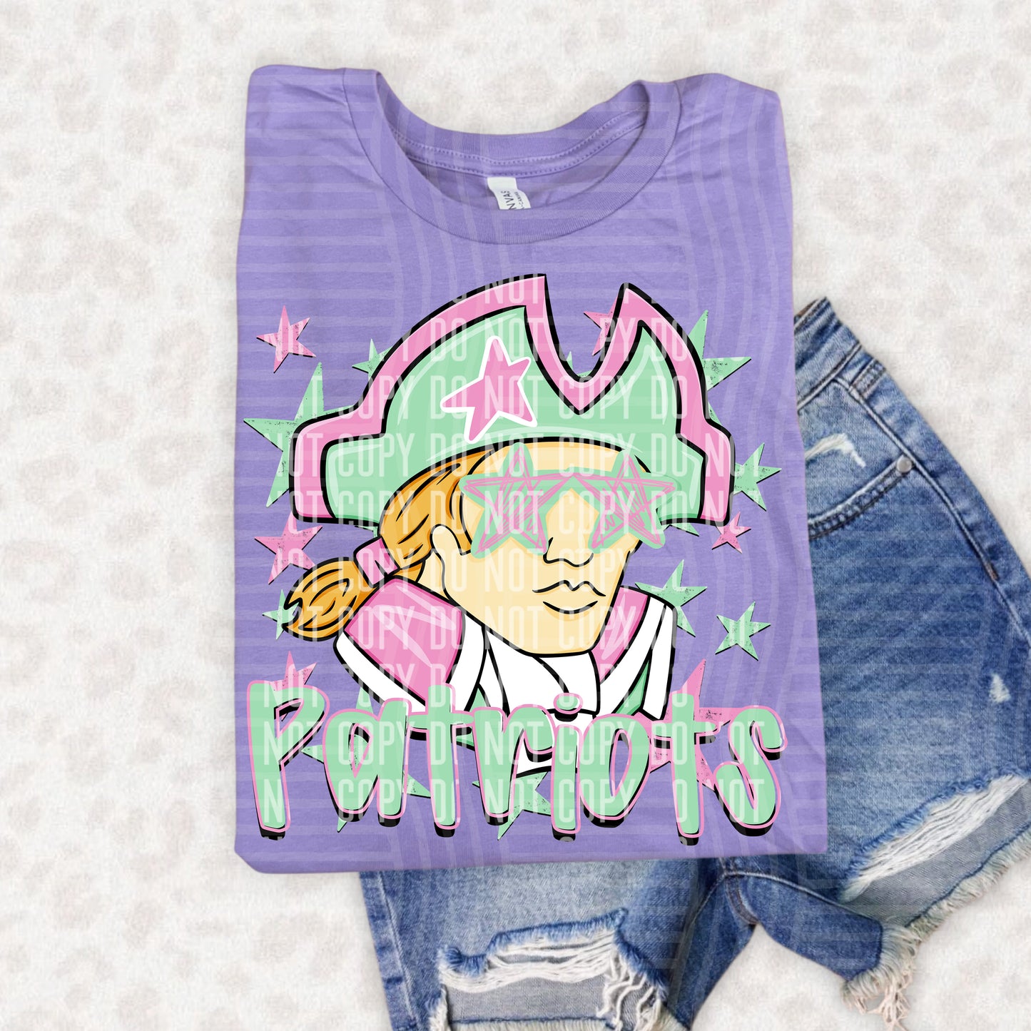 PREPPY STARRY EYED mascots pink/green -  Digital Download 300DPI PNG FILE