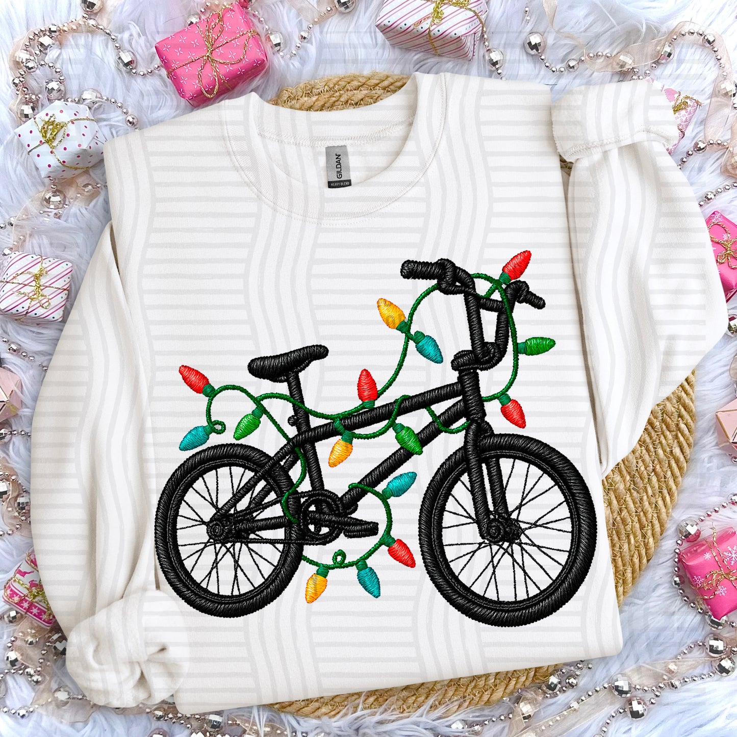 Christmas Faux Embroidery Sports Balls