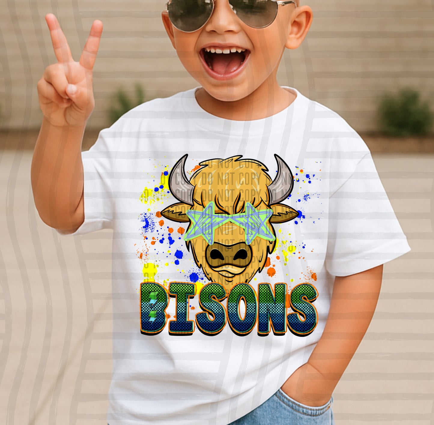 Paint Splatter STARRY EYED mascots blue/green/orange -  Digital Download 300DPI PNG FILE