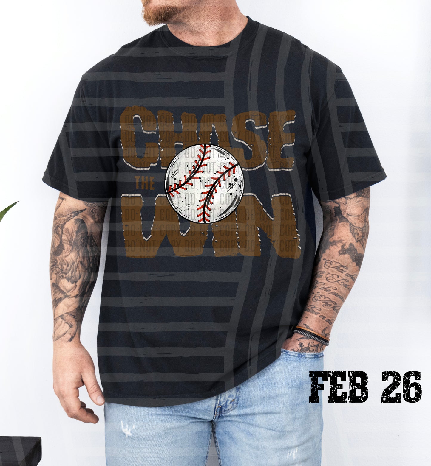 Chase the Win BASEBALL - Color Dropdown Digital Download 300DPI PNG FILE