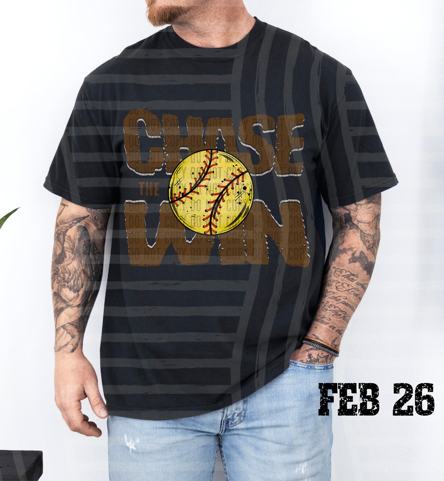 Chase the Win SOFTBALL - Color Dropdown Digital Download 300DPI PNG FILE