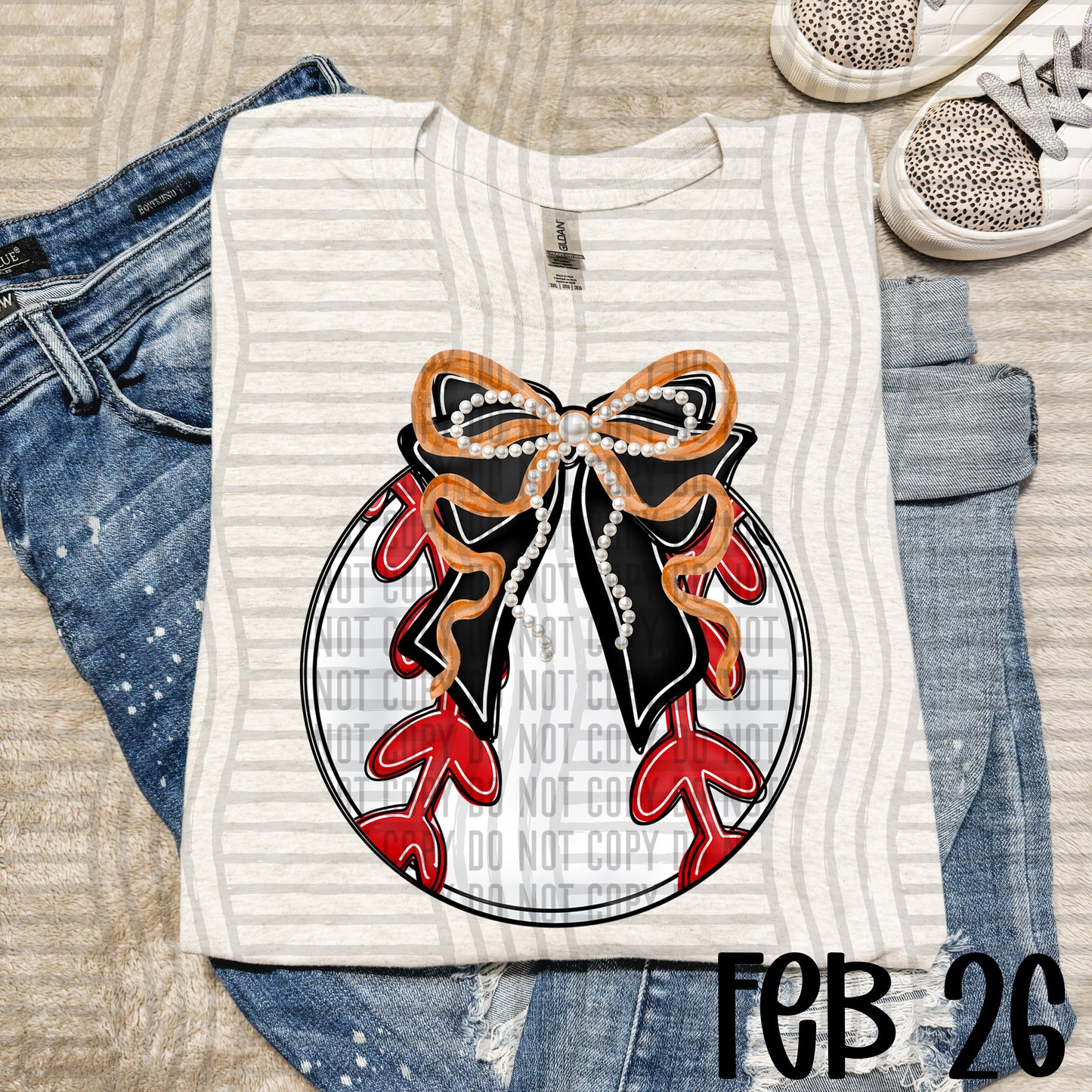 Baseball Bows with Pearls  - Color Dropdown Digital Download 300DPI PNG FILE