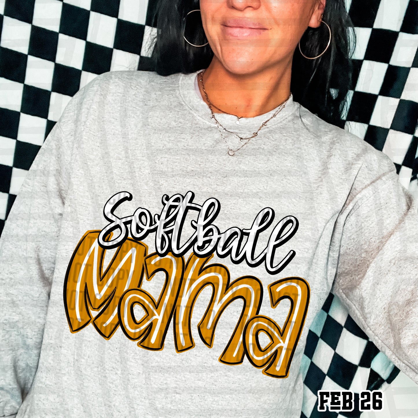 Softball Mama - Color Dropdown Digital Download 300DPI PNG FILE