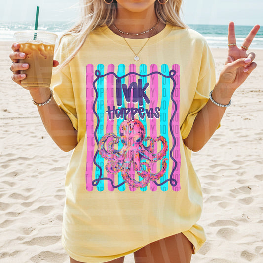 Ink Happens -  Digital Download 300DPI PNG FILE