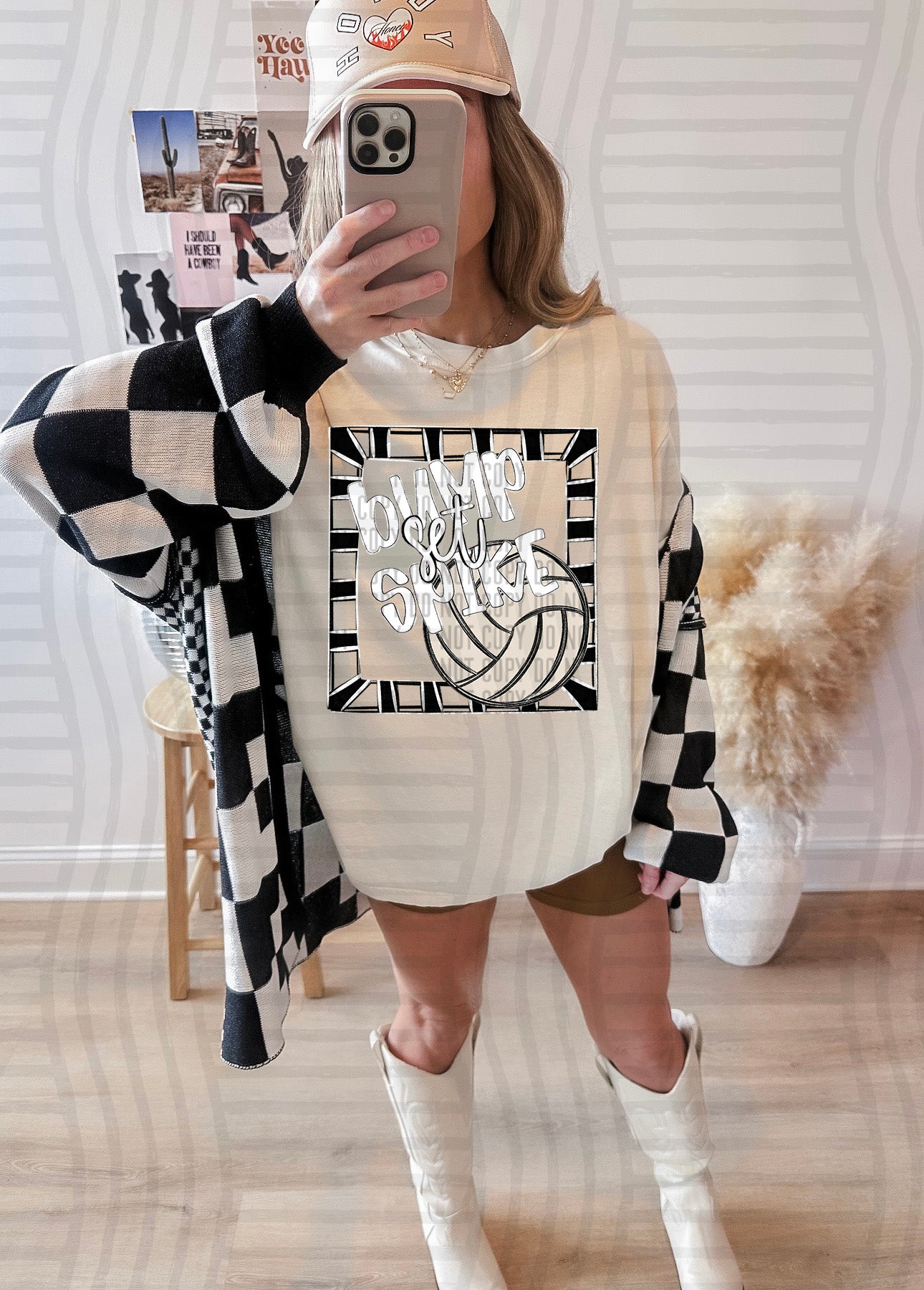 Bump, Set, Spike - Volleyball - Color Dropdown Digital Download 300DPI PNG FILE