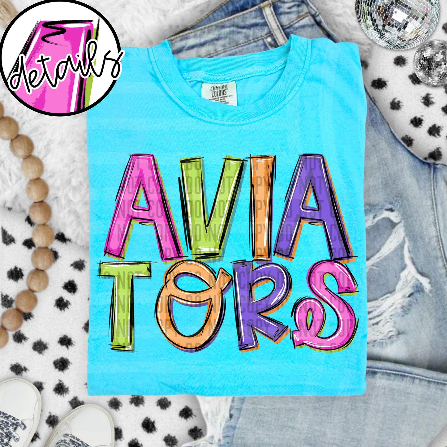 Neon Barbie Stacked - Custom + DROPDOWN - 300 DPI digital download