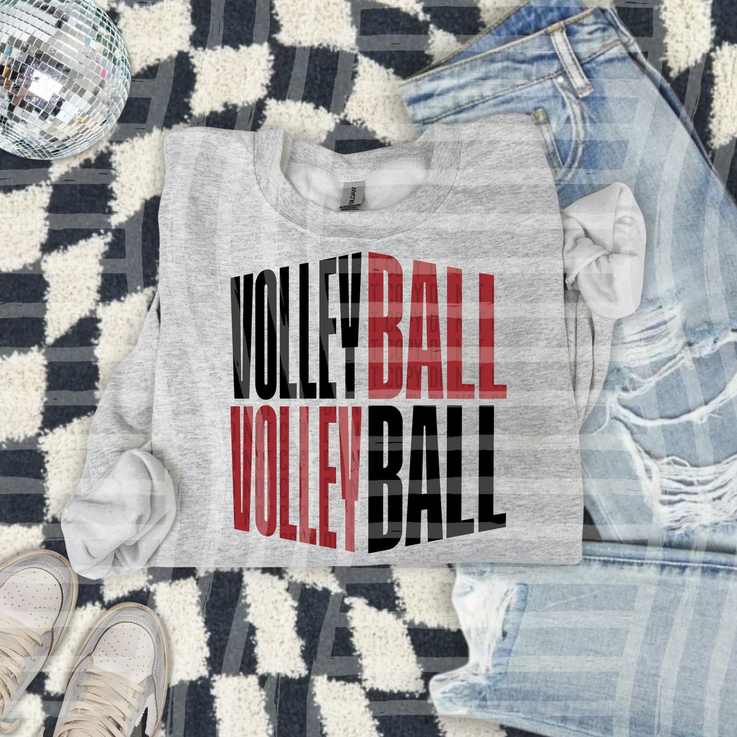 Volleyball word art - Color Dropdown Digital Download 300DPI PNG FILE