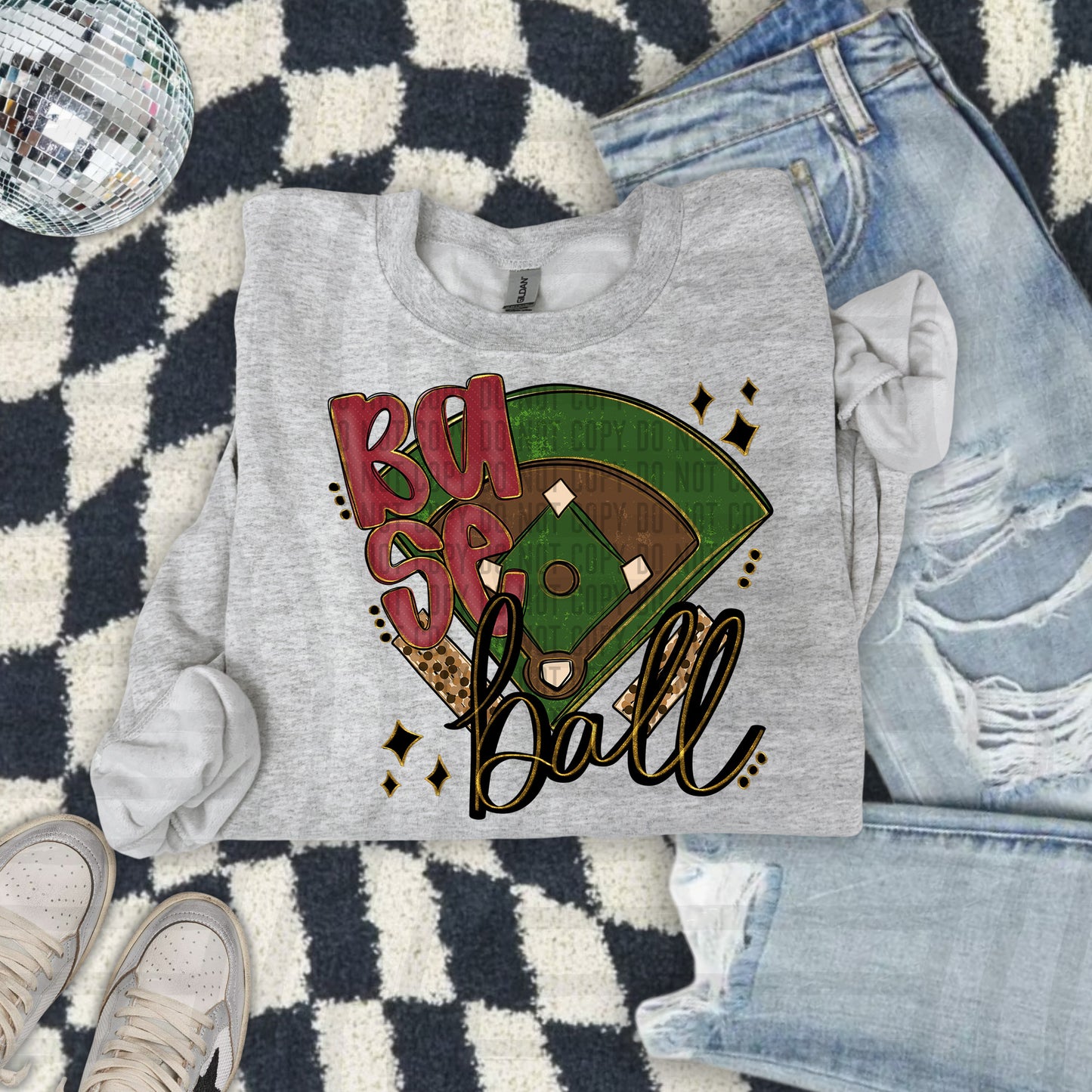 Baseball Field -Color Dropdown Digital Download 300DPI PNG FILE