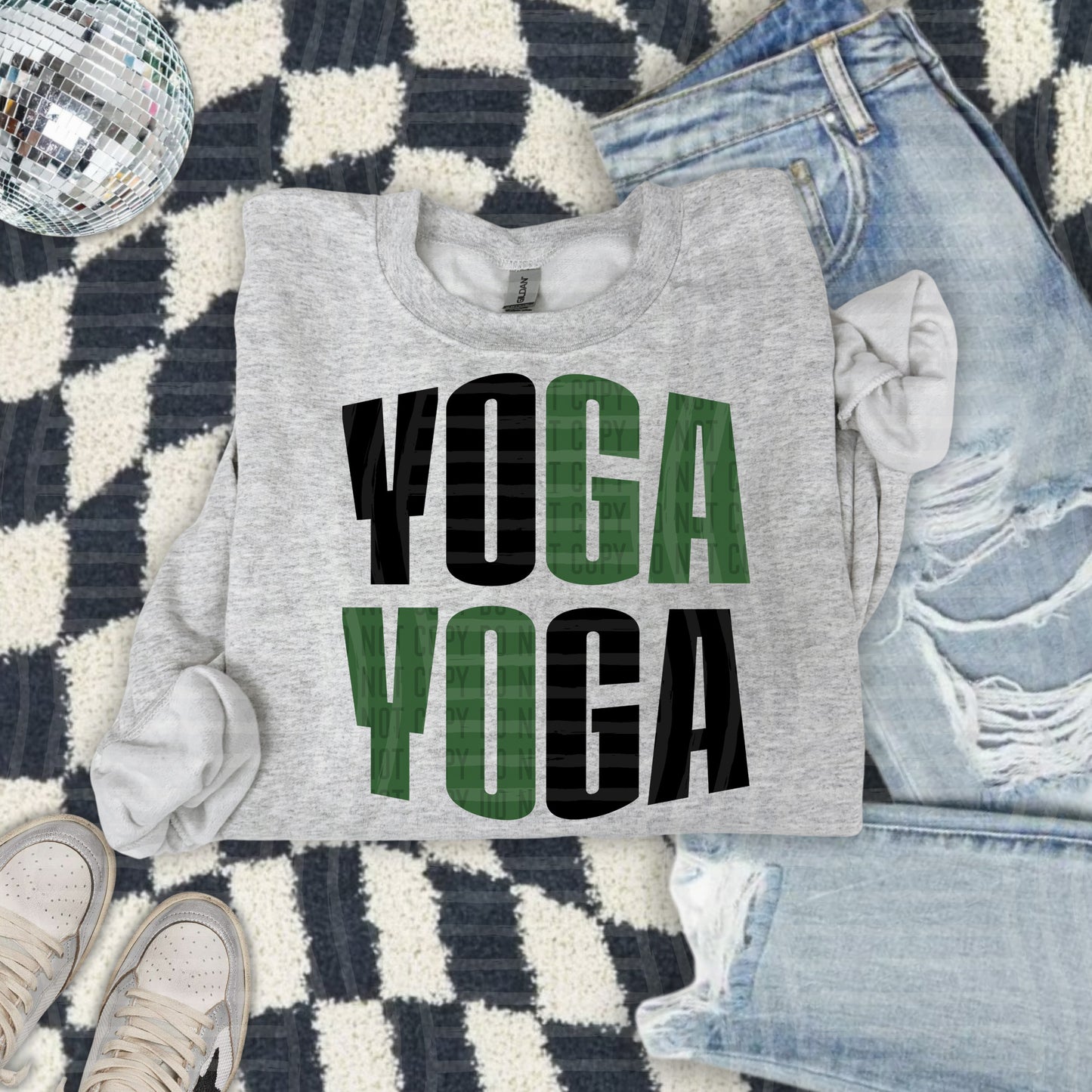 YOGA word art - Color Dropdown Digital Download 300DPI PNG FILE