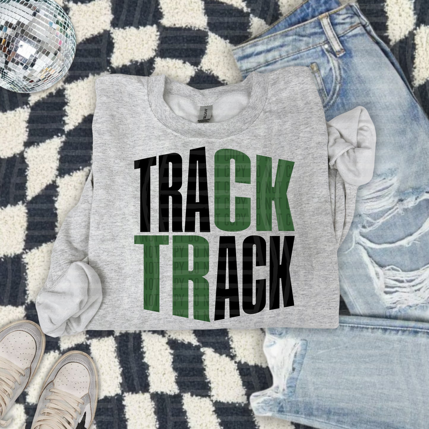 TRACK word art - Color Dropdown Digital Download 300DPI PNG FILE