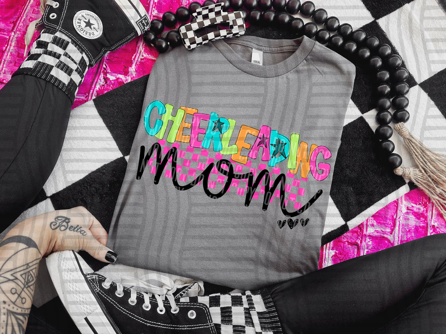 Checkmate Starburst Sports mom - DROPDOWN - 300 DPI digital download