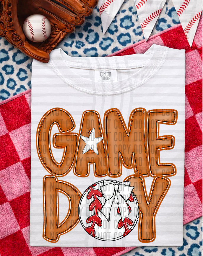 SOFTBALL - GAME DAY - Color Dropdown Digital Download 300DPI PNG FILE