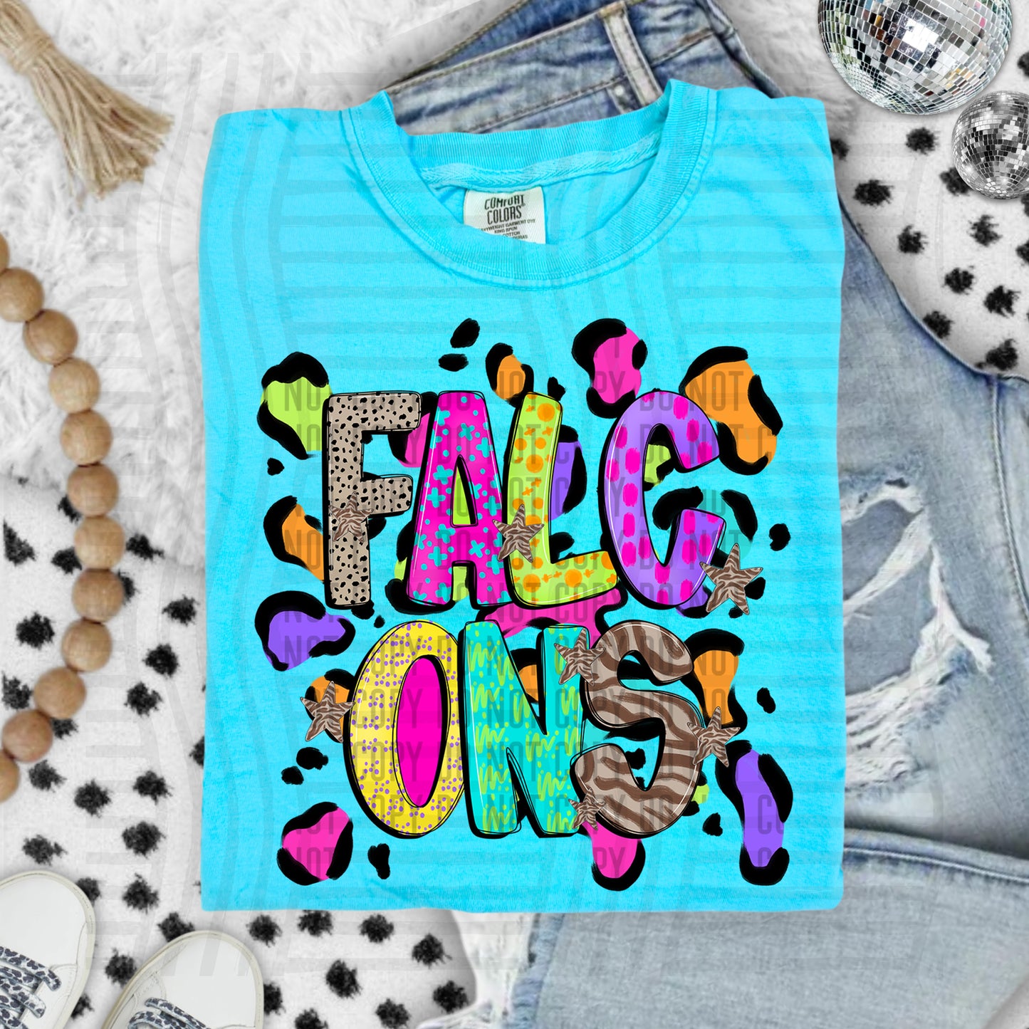 Funky Mix-Up Leopard Spot Mascots - Custom + Dropdown - 300 dpi Digital Download