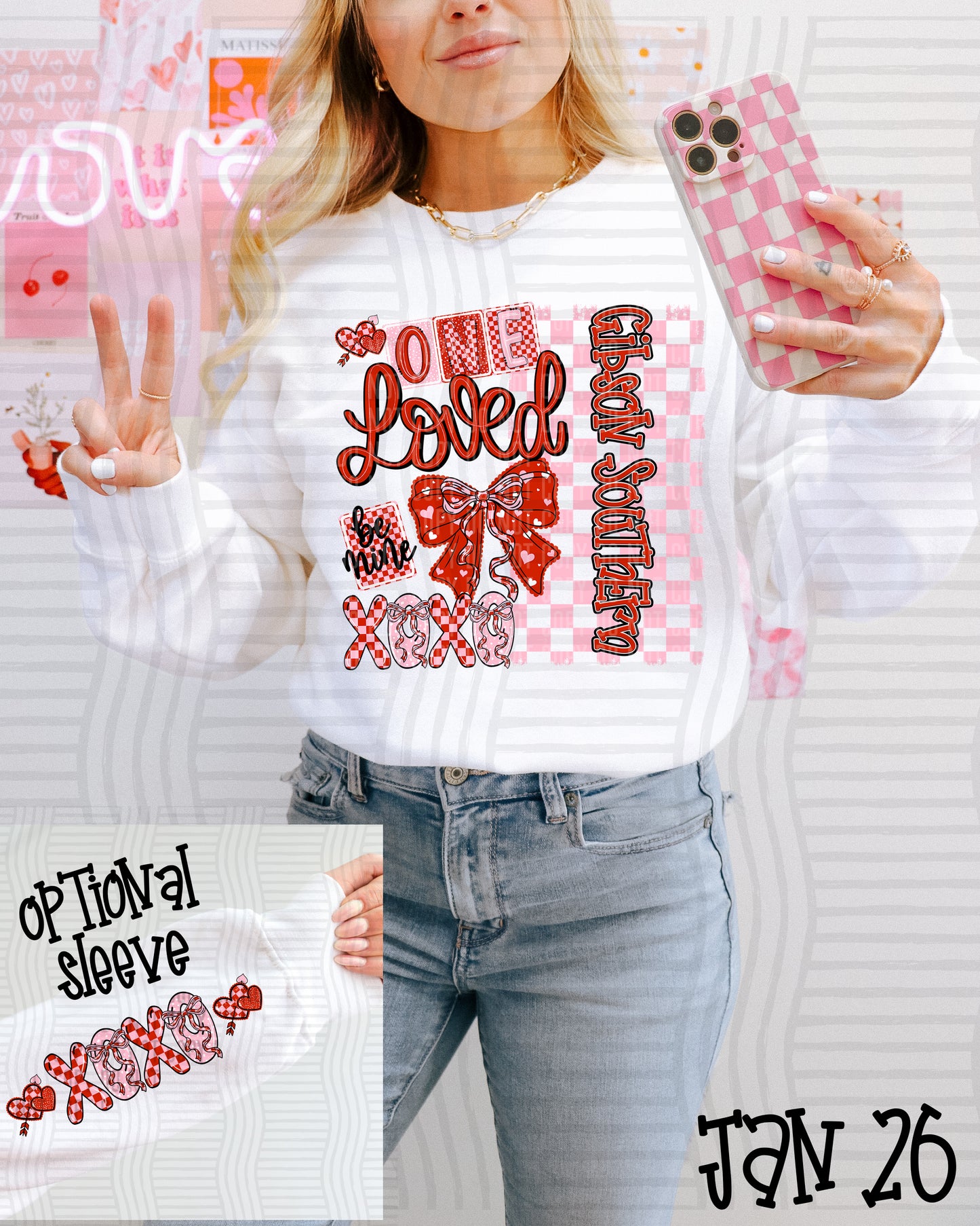 One Loved MASCOT (SINGULAR) + OPTIONAL SLEEVES - Custom + DROPDOWN - 300 DPI digital download