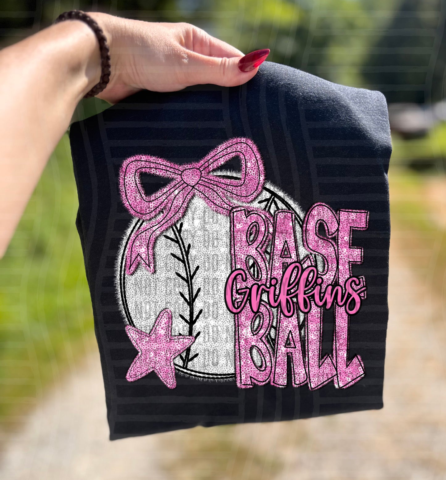 Baseball Mascots - Faux Sequin - Custom + Dropdown - 300 dpi Digital Download