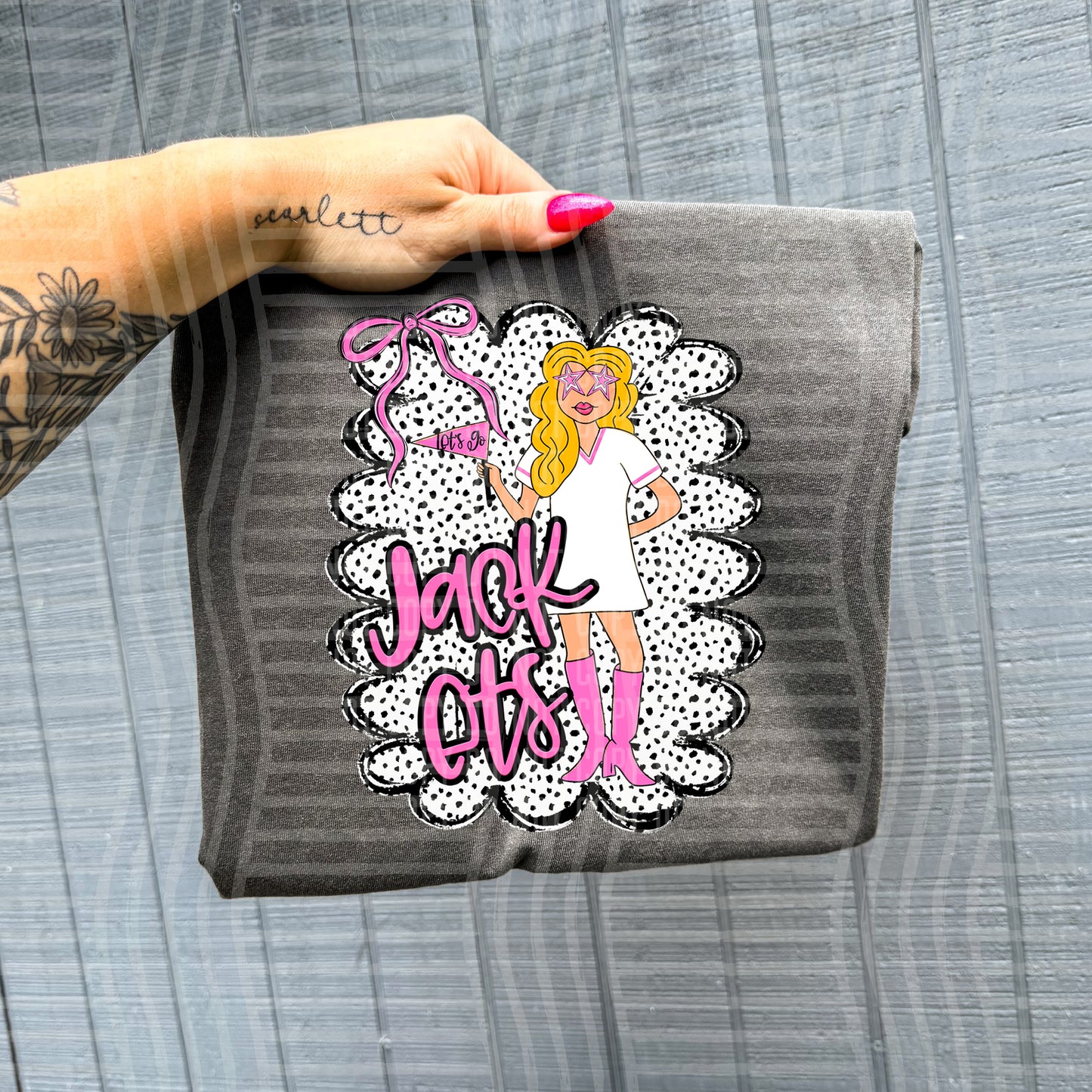 Pink Preppy Gals BLONDE + CUSTOM - Dropdown - Digital Download 300DPI PNG FILE