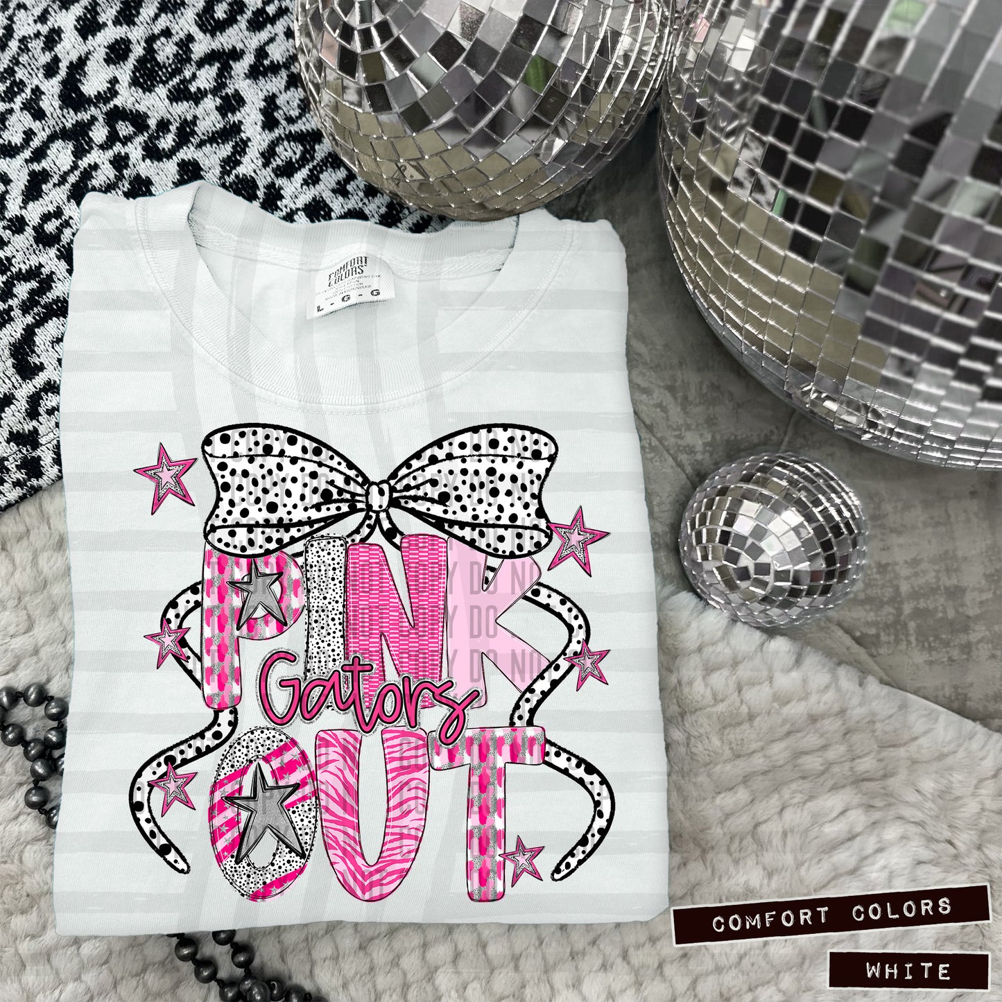 Pink Out Silver - Dropdown + CUSTOM - Digital Download 300DPI PNG FILE