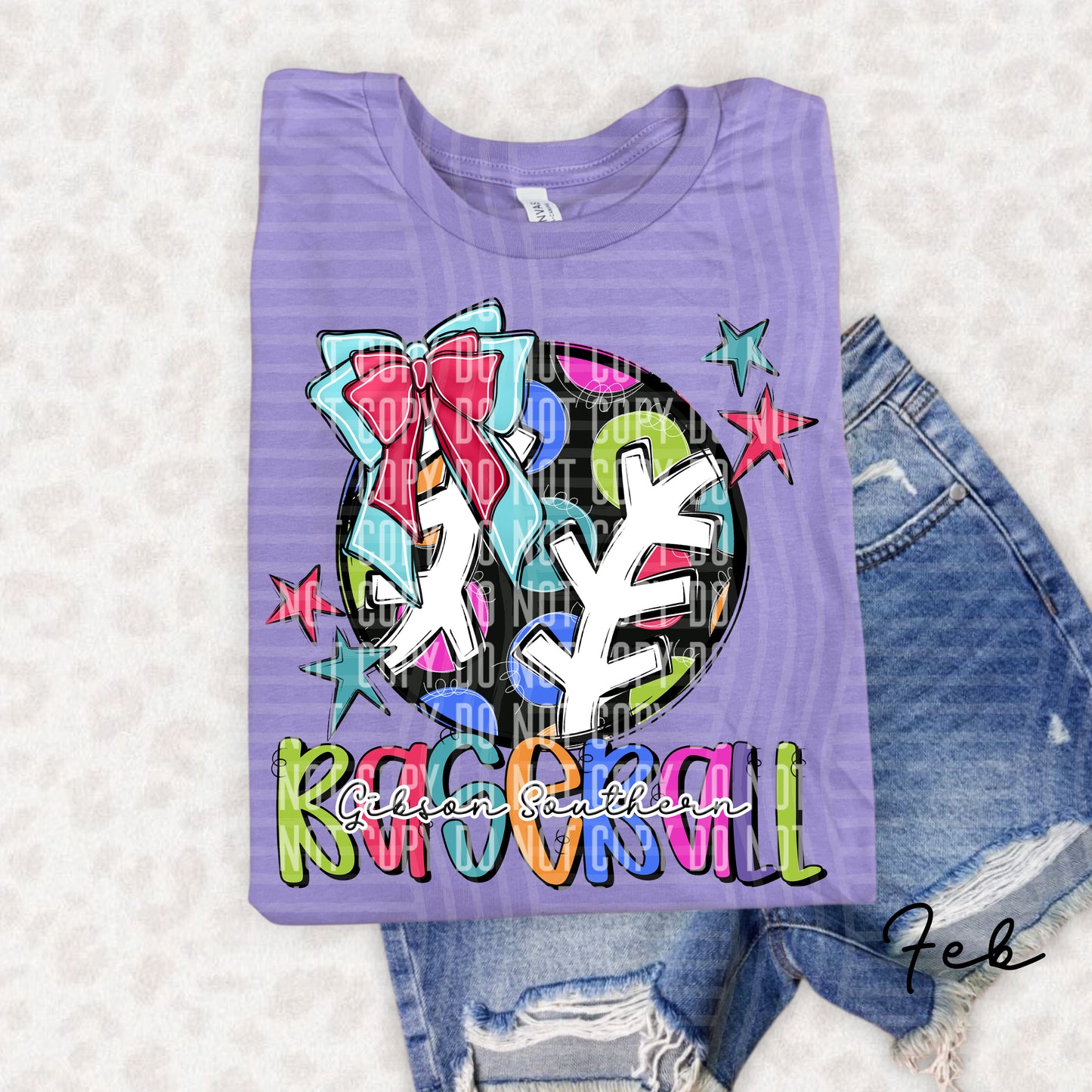 Preppy Polka Dot BASEBALL - Dropdown menu - 300 DPI digital design