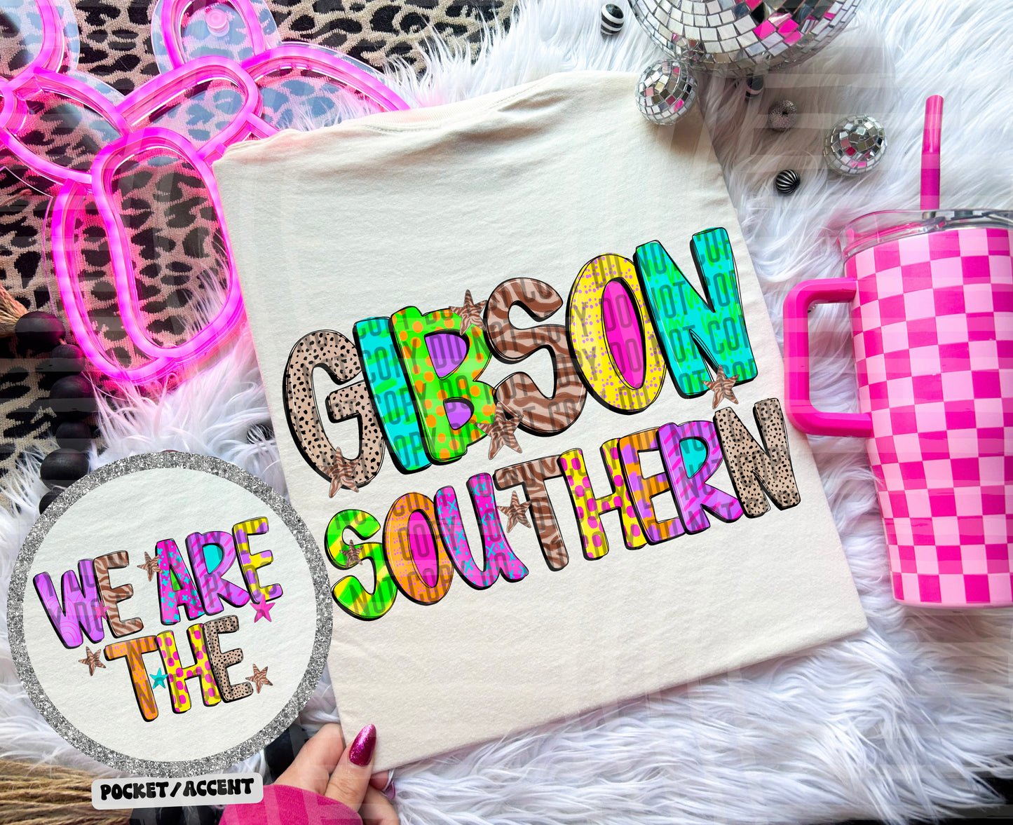 Funky Mix Up - Optional POCKET - Custom + Dropdown  - 300 dpi Digital Download