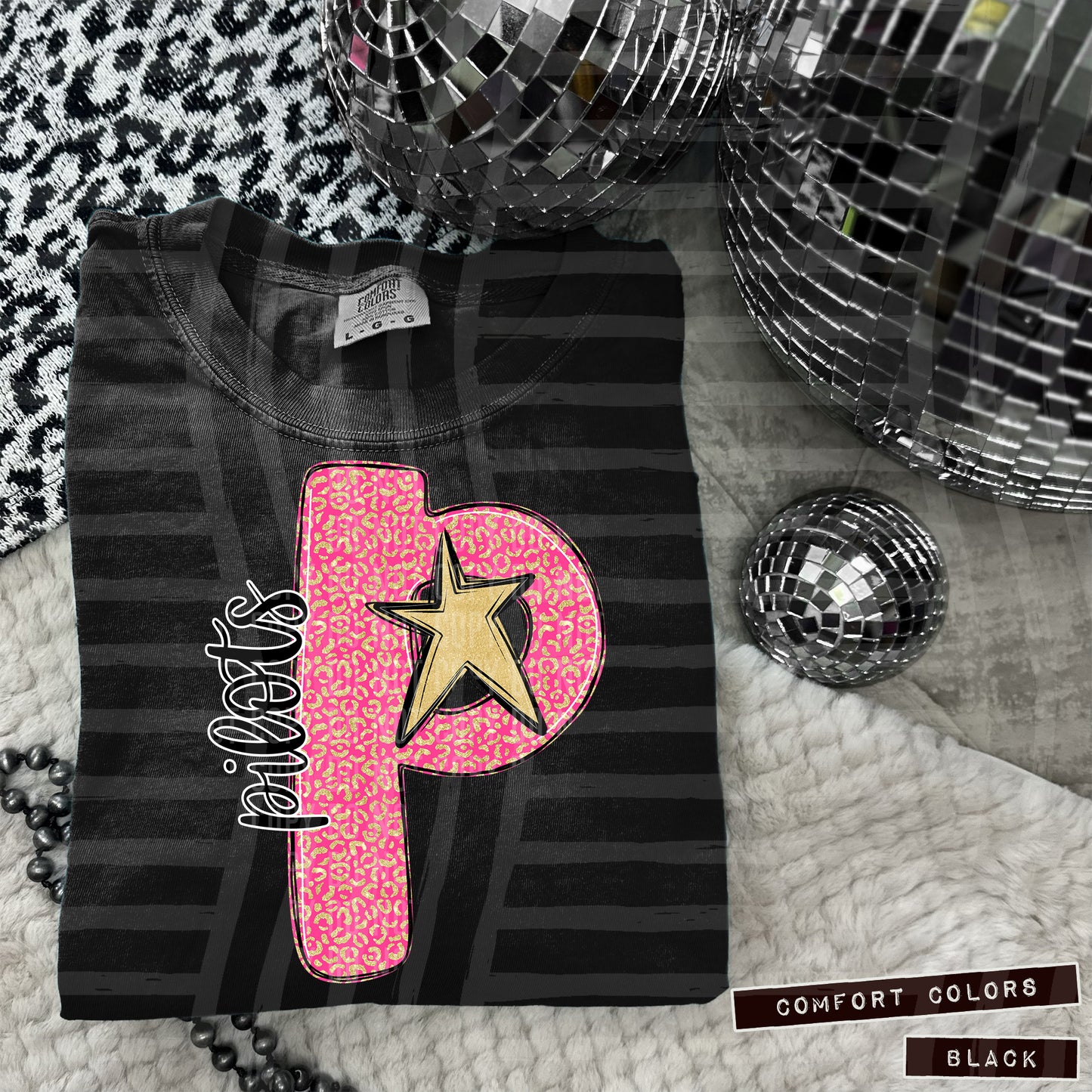 Pink Leopard Single Letter - Dropdown + CUSTOM- Digital Download 300DPI PNG FILE