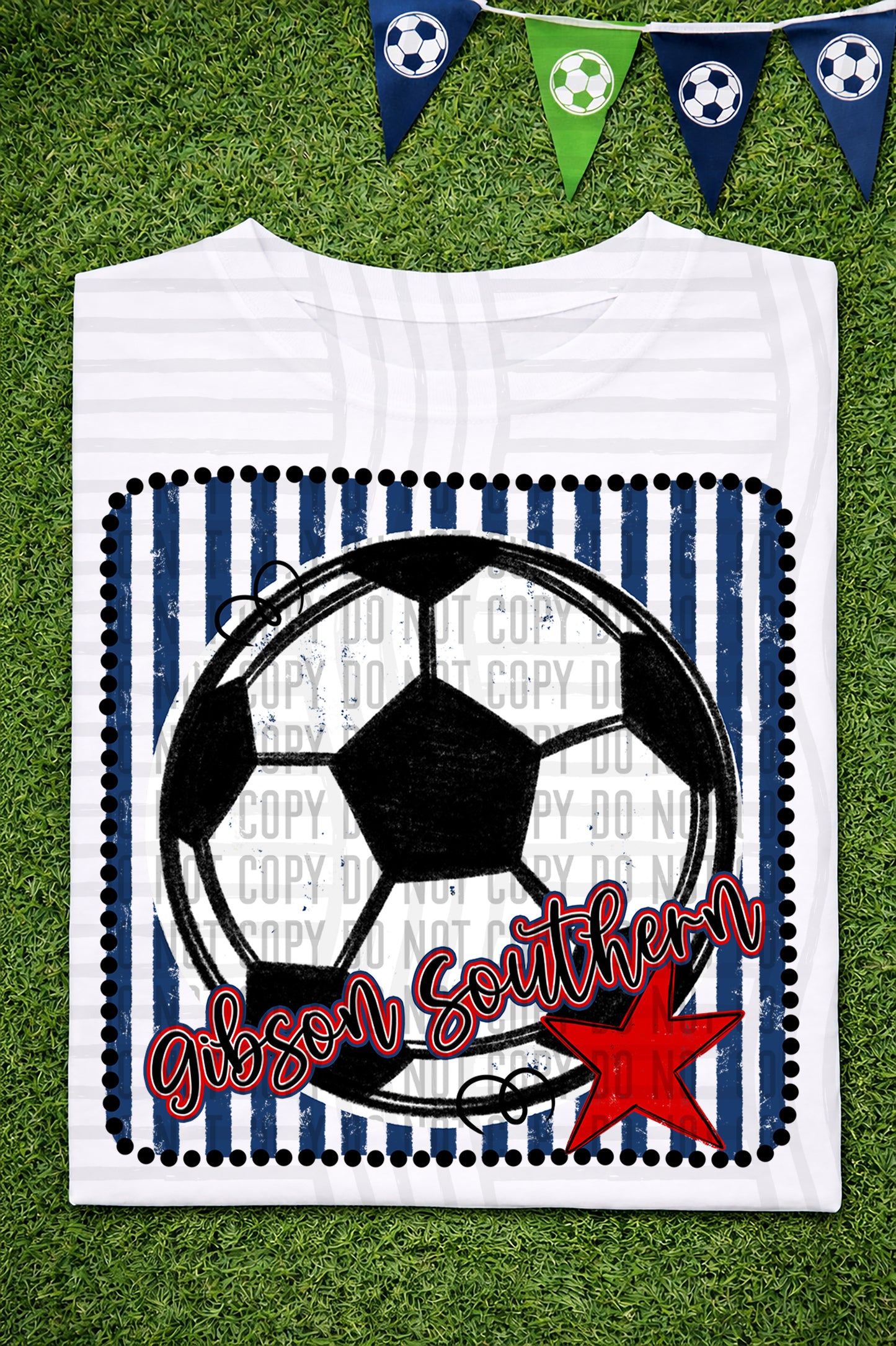 Soccer RWB Framed -  Custom + DROPDOWN - 300 DPI digital download