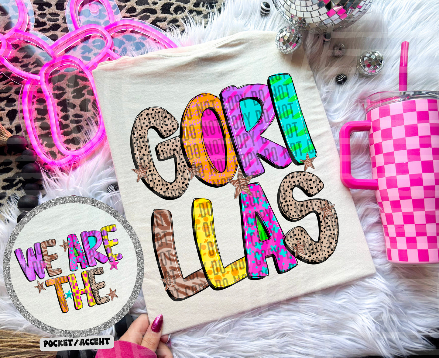 Funky Mix Up - Optional POCKET - Custom + Dropdown  - 300 dpi Digital Download