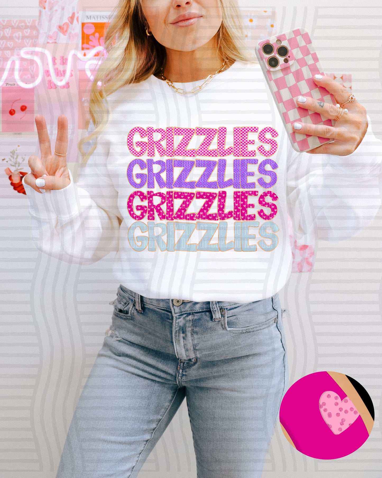 Sugar Cookie Stacked - Custom + Dropdown - 300 dpi Digital Download