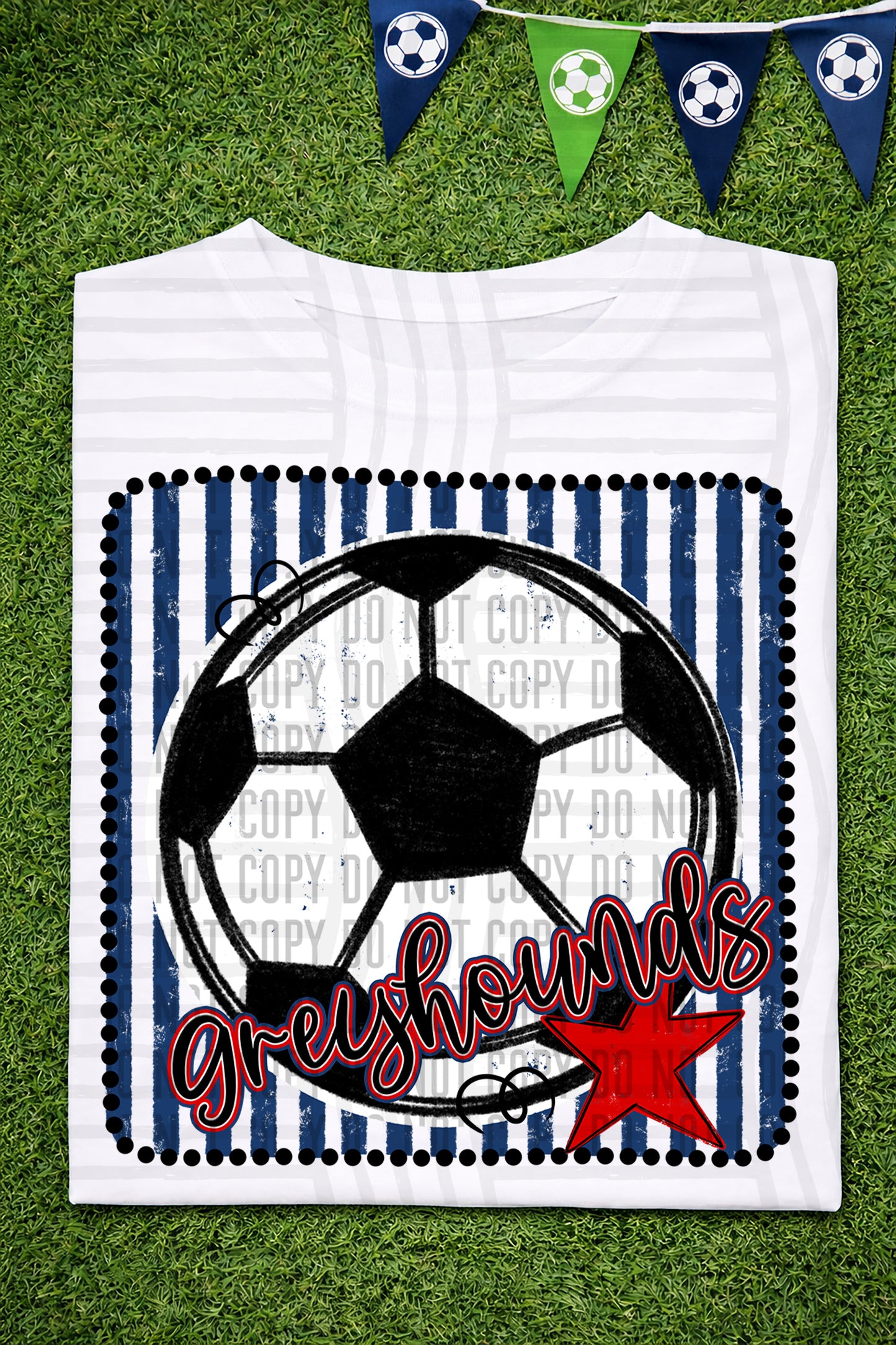 Soccer RWB Framed -  Custom + DROPDOWN - 300 DPI digital download