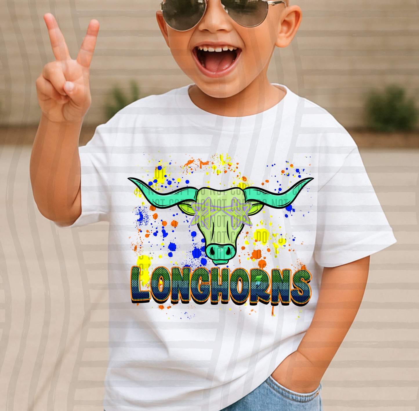 Paint Splatter STARRY EYED mascots blue/green/orange -  Digital Download 300DPI PNG FILE