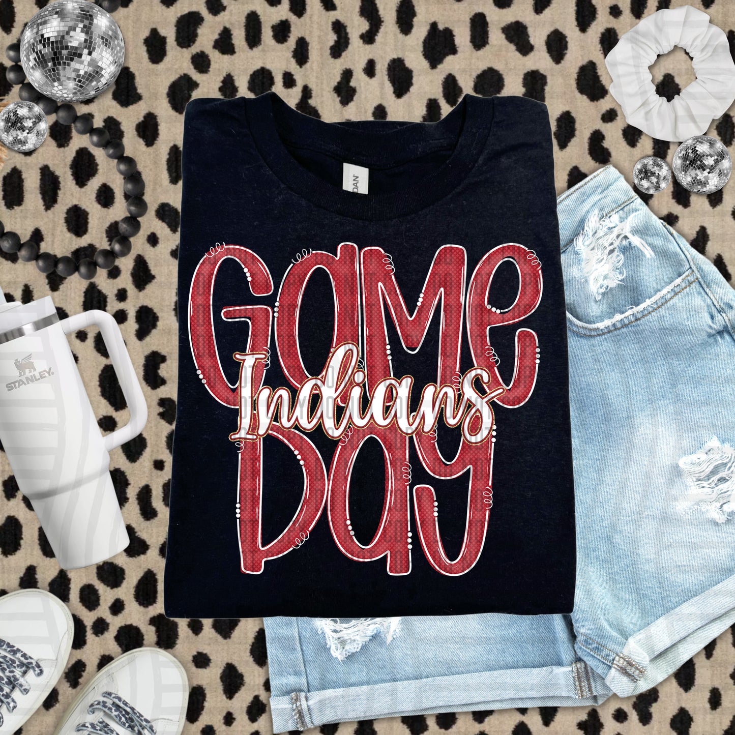 Crimson - GAME DAY Doodles - 300 dpi Digital Download