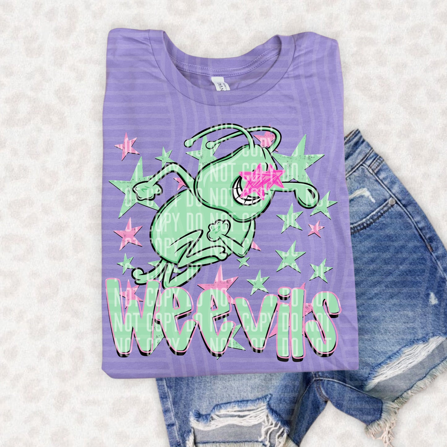 PREPPY STARRY EYED mascots pink/green -  Digital Download 300DPI PNG FILE
