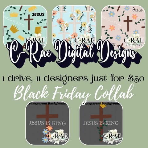 BLACK FRIDAY COLLAB - 10 designers - Digital download 300DPI PNG FILE