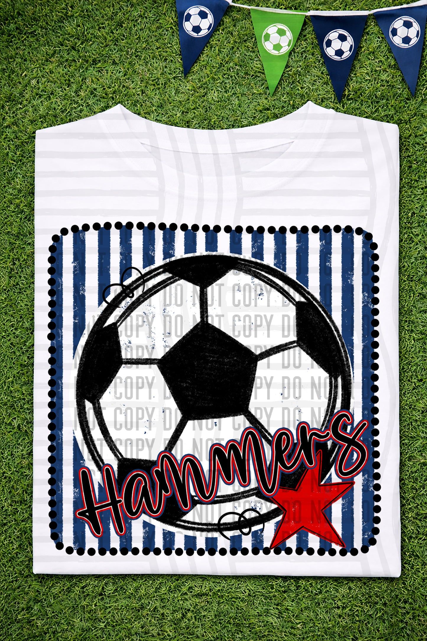 Soccer RWB Framed -  Custom + DROPDOWN - 300 DPI digital download
