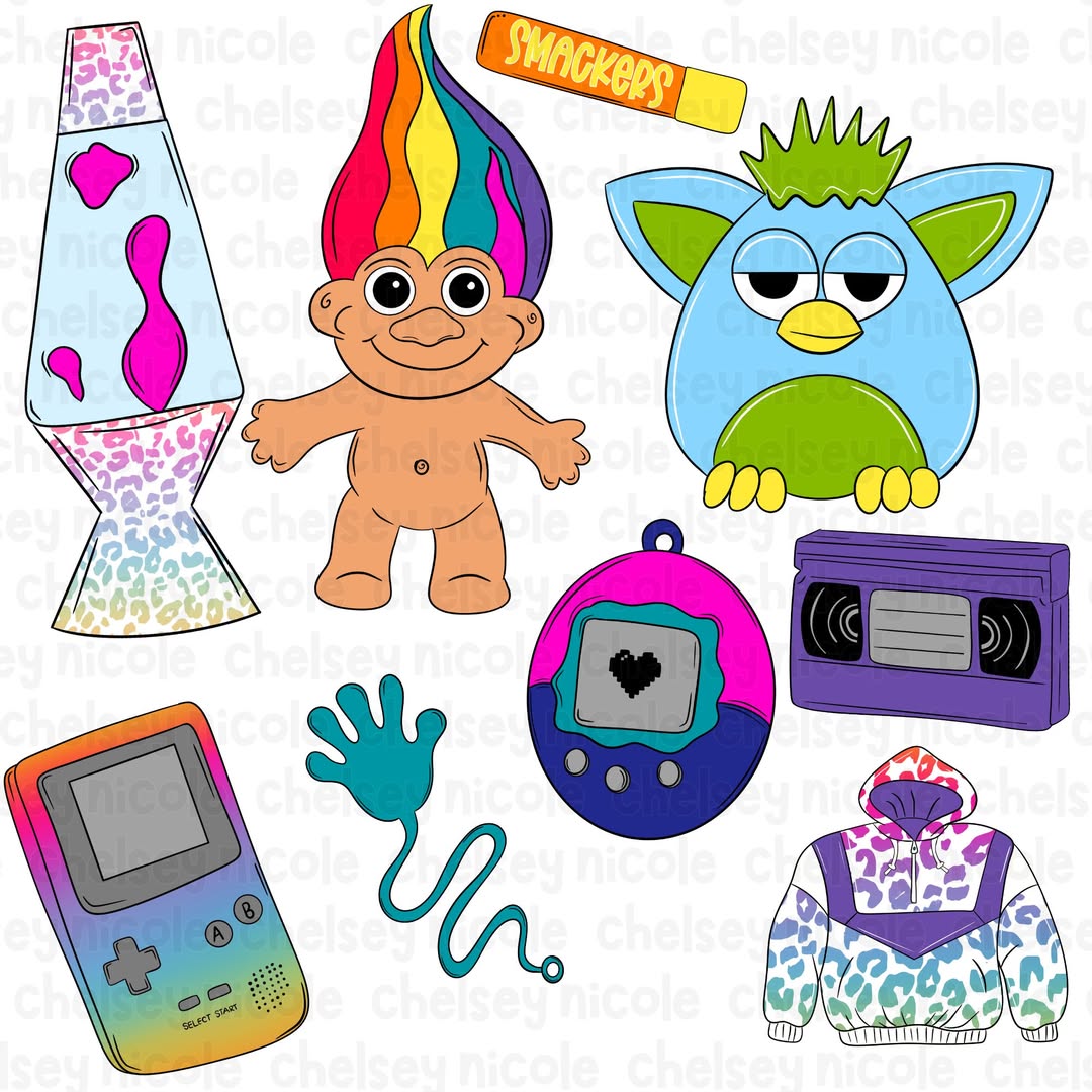 90s Collab with Chelsey Nicole and Clay Rose - Digital download 300DPI PNG FILE