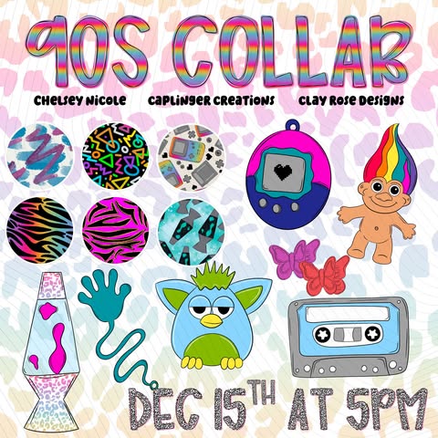 90s Collab with Chelsey Nicole and Clay Rose - Digital download 300DPI PNG FILE